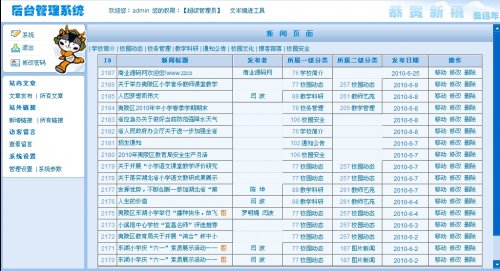 宜昌某技术学院网站源码(蓝色大气)