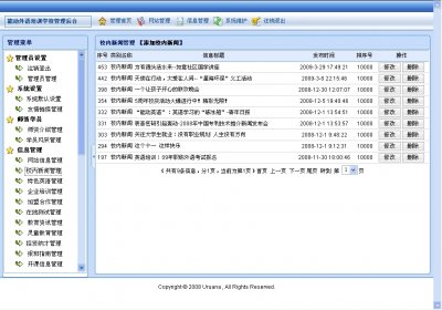 外语培训学校网站源代码(带论坛,简单易用)