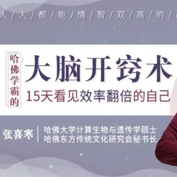 哈佛学霸的大脑开窍术：告别杂念、坏情绪，15天看见效率翻倍的自己！
